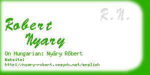 robert nyary business card